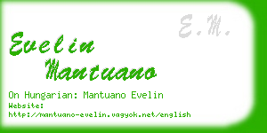 evelin mantuano business card